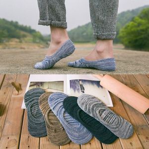 5 Pairs Lente Zomer Mannen Katoenen Sokjes Voor Mannen Business Casual Effen Kleur Korte Sokken Mannelijke Sok Slippers meias