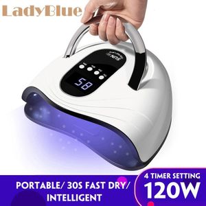 120W Nail Dryer Gel Polish Smart Sensor 42Pcs Uv Led Lamp Snelle Uitharding Snelheid Lcd-scherm Voor Alle soorten Gel Manicure Salon Gereedschap