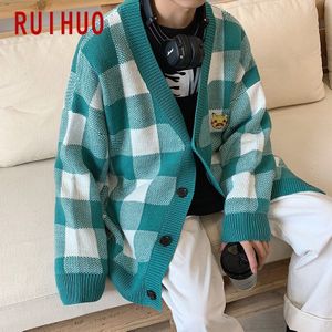 Ruihuo Lente Casual Winter Trui Mannen Mode Warm Vest Mannen Dikke Heren Trui Vest Slim Fit Kleding M-2XL