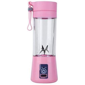 380Ml Elektrische Fruit Citrus Oranje Citroen Juicer Maker Usb Oplaadbare 4 Blade Draagbare Blender Mixer Water Fles Sap Cup