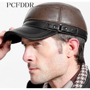 PCFDDR Europese en Amerikaanse Mode mannen Eend Tong Cap Flat Top, Oor Beschermer, fleece Verwarming Baseball Cap.