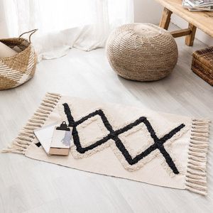 Nordic Katoen Zachte Tassel Home Tapijten Voor Woonkamer Slaapkamer Kid Kamer Versieren Thuis Tapijt Vloer Deur Mat Eenvoudige Gebied tapijt Mat