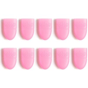 10 Stks/partij Nail Art Losweken Cap Silicone Uv Gel Polish Varnish Remover Schoon Ontvetter Clip Herbruikbare Wraps Rubber Manicure gereedschap