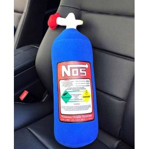 Auto Hoofdsteun Nos Fles Kussen Knuffel Zachte Nekkussen Creatieve Auto Decor Rugleuning Seat Nekkussen