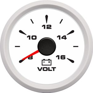 7 Kleuren Voltmeter 52Mm Waterdichte Auto Boot Volt Gauge Volt Meter Instrument Panel Motorfiets Marine Voltage Meter Fit 8 ~ 16V