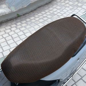 M 3D Ademend Mesh Motorfiets Bekleding Elektrische Fiets Netto Stoelhoezen Cooling Protector Duurzaam Zwart, Rood, goud, Blauw, Kleurrijke
