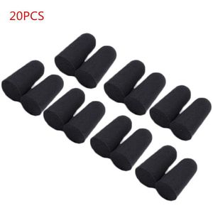 10Pairs Travel Sleep Noise Preventie Oordopjes Ruisonderdrukking Voor Reizen Slapen Zwart Soft Conische Foam Oordoppen