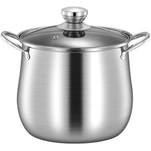 LUOEM - Soup Pot - RVS Soeppan - 22 cm - Hoge Temperatuur Weerstand