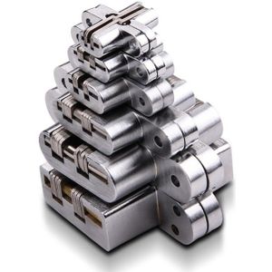 2 Stuks 304 Rvs Verborgen Scharnieren Zeven Size Onzichtbare Verborgen Vouwdeur Scharnier Voor Keuken Meubels Hardware