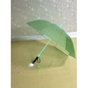 LED Paraplu Licht Up Transparante Paraplu Flash Night Bescherming Veilig Kind
