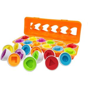 Kleur Bijpassende Ei Set Kleurherkenning Vaardigheden Leren Speelgoed Gekoppeld Eieren Voorschoolse Speelgoed Voor Peuter Emulatie Puzzel Speelgoed