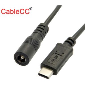 Cy Kabel Usb 3.1 Type C USB-C Dc 5.5 2.5Mm Power Jack Extension Kosten Kabel 10Cm
