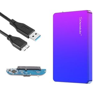 Abs Materiaal Draagbare Externe Harde Schijf Shell Usb 3.0 2.5 Inch Hdd Harde Schijf Opslag Apparaat Voor Laptop Desktop