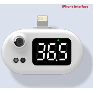 K1 Non-contact Infrarood Thermometer Mini Draagbare Usb Smart Android Type-C Verlichting Interface Voor Iphone Mobiel Thermometers