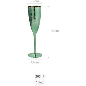 Phnom Penh Glasdrinkbeker Groen Nordic Luxe Drinken Glas Hamer Creatieve Mode Ontbijt Melk Cup Champagne Glas