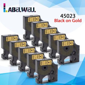 10PK 12Mm 45013 Zwart Op Wit Voor Dymo D1 45013 Labeltapes Compatibel Voor Dymo Label Manager 160 280 210 450 LM160 Label Maker
