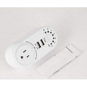 220V Tijdschakelaar Mini Usb 5V 2.1A Adapter Socket Outlet Plug-In Countdown Energiebesparende Elektronische Tijd controller