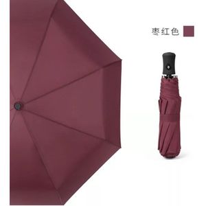 Mannen mannen Business Automatische Opvouwbare Paraplu Knop Open Krimp Klassieke Volautomatische Paraplu Vrouw