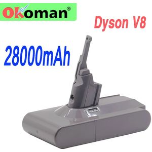 Batterij V8 28000Mah 21.6V Batterij Voor Dyson V8 Batterij Absolute V8 Dier Li-Ion Batterij SV10 Dyson V8 Vervanging batterij