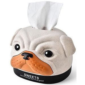 Grappige Hond Hoofd Tissue Doos Papieren Handdoek Tissue Case Cartoon Leuke Huishoudelijke Tafel Auto Decor Servet Zakdoek Container Levert