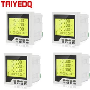 Drie Fase Digitale Multimeter Stroom En Spanning Tester Digitale Lcd Slimme Meter Met RS485 96 × 96Mm 80 × 80Mm