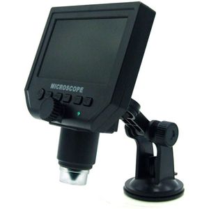G600 600X Lcd-scherm Elektronische Microscoop Zoom 3.6MP Draagbare LED Digitale Video Microscoop Met Aluminiumlegering Stent