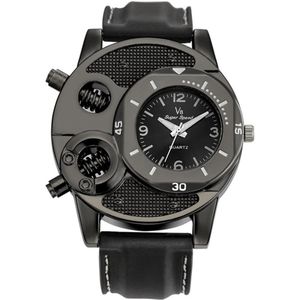 Sales! V6 Mannen Mode Verstelbare Siliconen Band Analoge Weergave Quartz Sport Horloge Mannen Quartz Horloge