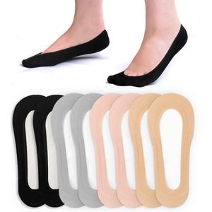 No Show Sokken Vrouwen 8-Pack Casual Dunne Non Slip Liner Laag Uitgesneden Onzichtbare Natuurlijke Katoen Nylon Sokken voor flats Boot