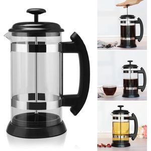 Franse Pers Koffie/Thee Brouwer Koffie Pot Koffiezetapparaat Waterkoker 1000Ml Roestvrijstalen Glas Thermos Voor Koffie Drinkware