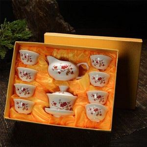 Chinese Kung Fu Thee Set Drinkware Paars Klei keramische Binglie omvatten Thee pot Cup, Terrine Zetgroep Thee Lade Chahai