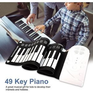 Elektronische Orgel 49 Toetsen Elektronische Draagbare Siliconen Flexibele Hand Roll Up Piano Ingebouwde Luidspreker Kinderen Keyboard Orgel