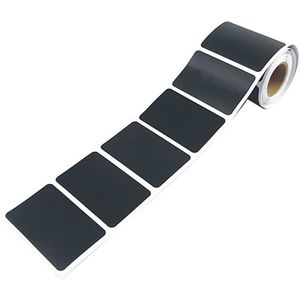 1 Roll 150Pcs Keuken Labels In Zwart. Leeg Sticky Etiketten In Leisteen Formaat Voor Dozen En Potten, 4Cm X 6Cm Xbff