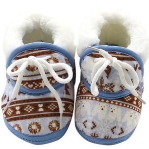 Leuke Baby Schoenen Lente Warme Zachte Baby Retro Printing Schoenen Katoen Gevoerde Kind Baby Jongens Meisjes Zachte Laarzen 6-12M