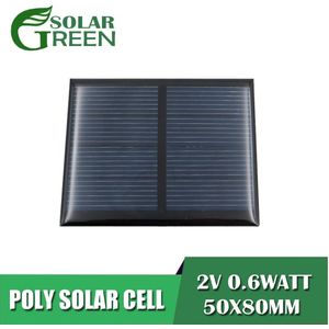 10Pcs Diy Batterij Power Lading 2V 300mA 0.6W Zonnepaneel Standaard Epoxy Polykristallijn Silicium Module Mini Solar mobiele Speelgoed