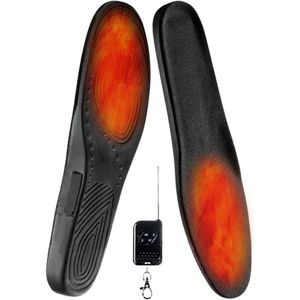 1 Paar Draadloze Afstandsbediening Verwarmde Binnenzool Voet Warmer Boot Schoen Sok Pad Mat Voor Outdoor Usb Opladen Elektrische Verwarming inlegzolen