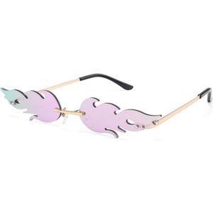Mode Brand Randloze Zonnebril Vrouwen Zonnebril Eyewear Smalle Zonnebril Voor Auto Rijden Reizen 3 Kleuren