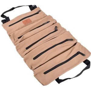 Roll Tool Roll Multifunctionele Tool Roll Up Tas Moersleutel Roll Pouch Opknoping Tool Rits Carrier Tote