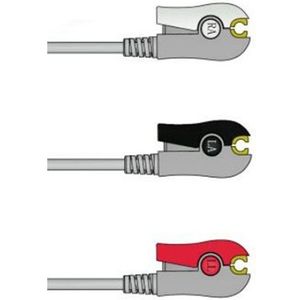 Bionet Ecg Kabel 6pin 5 Lood 3 Lead Ecg-kabel En Leadwire Clip Snap Voor Bionet BM3 Ecg Monitor Kabel