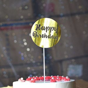 5 Stks/partij Glitter Zilver Zwart Cupcake Toppers Inserts Kaart Verjaardagsfeestje Baby Shower Cupcake Vlag Decoraties Bakken Levert