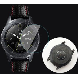 Voor Galaxy Horloge 42/46mm Volledige Gehard Glas Film + Koolstofvezel Film Voor Samsung Galaxy Horloge Scherm beschermende Film Voor Gear S3