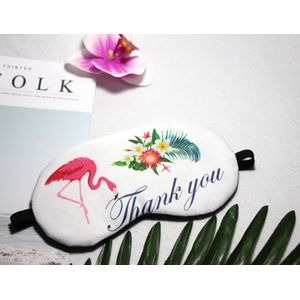 Leuke Flamingo Zachte Slaap Masker Oogmasker Eyeshade Cover Schaduw Vrouwen Mannen Draagbare Blinddoek Reizen Home Party