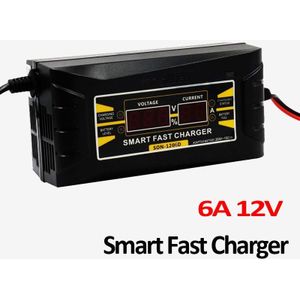 Automatische Auto Batterij Oplader Voor Voertuig Motorfiets 110V-220V Naar 12V 6A Smart Fast Power Opladen