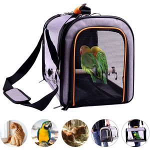 kleine vogelkooi Happy Home zwart