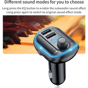 Auto Handsfree Draadloze Bluetooth 5.0 Kit Fm-zender Auto MP3 2 Radio Auto Usb Modulator Accessoires Fm Adapter I5N4