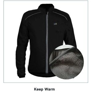 Cyclus-Diaries Winter Fleece Thermische Fietsen Jacket Coat Winddicht Fiets Kleding Buiten Sport Fietsen Camping Wandelen Jas