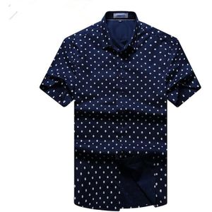 Plus Size 8XL7XL 6XL 5XL Mannen Casual Shirt Korte Mouw Zomer Mode Bedrukte Shirts Mannelijke Jurk Kleding