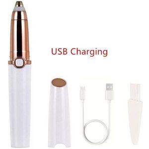 Usb Oplaadbare Portable Mini Elektrische Wenkbrauw Trimmer Lip Gezicht Facial Hair Scheermes Epilator Pen Haar Remover Wenkbrauw Scheerapparaat