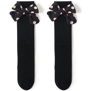 Lente Kids Meisjes Kousen Grote Boog Knie Hoge Lange Kous Kant Kleding Accessoires Baby Sokken