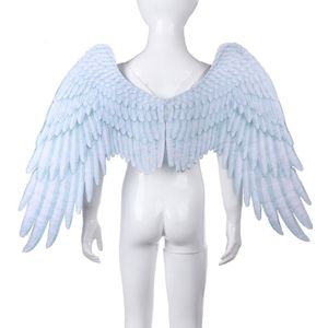 Pu Foam Soft Engelenvleugels Kinderen Jongens en Meisjes Cosplay Kostuum Zwart Wit Asas De Anjo Helaas De Angel vleugels