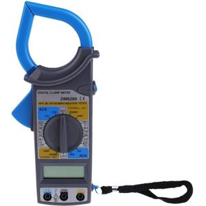 DM6266 Lcd Digitale Stroomtang Ac/Dc Stroom Spanning Weerstand Tester 1999 Counts True Rms Multimeter Meten Fluk hr